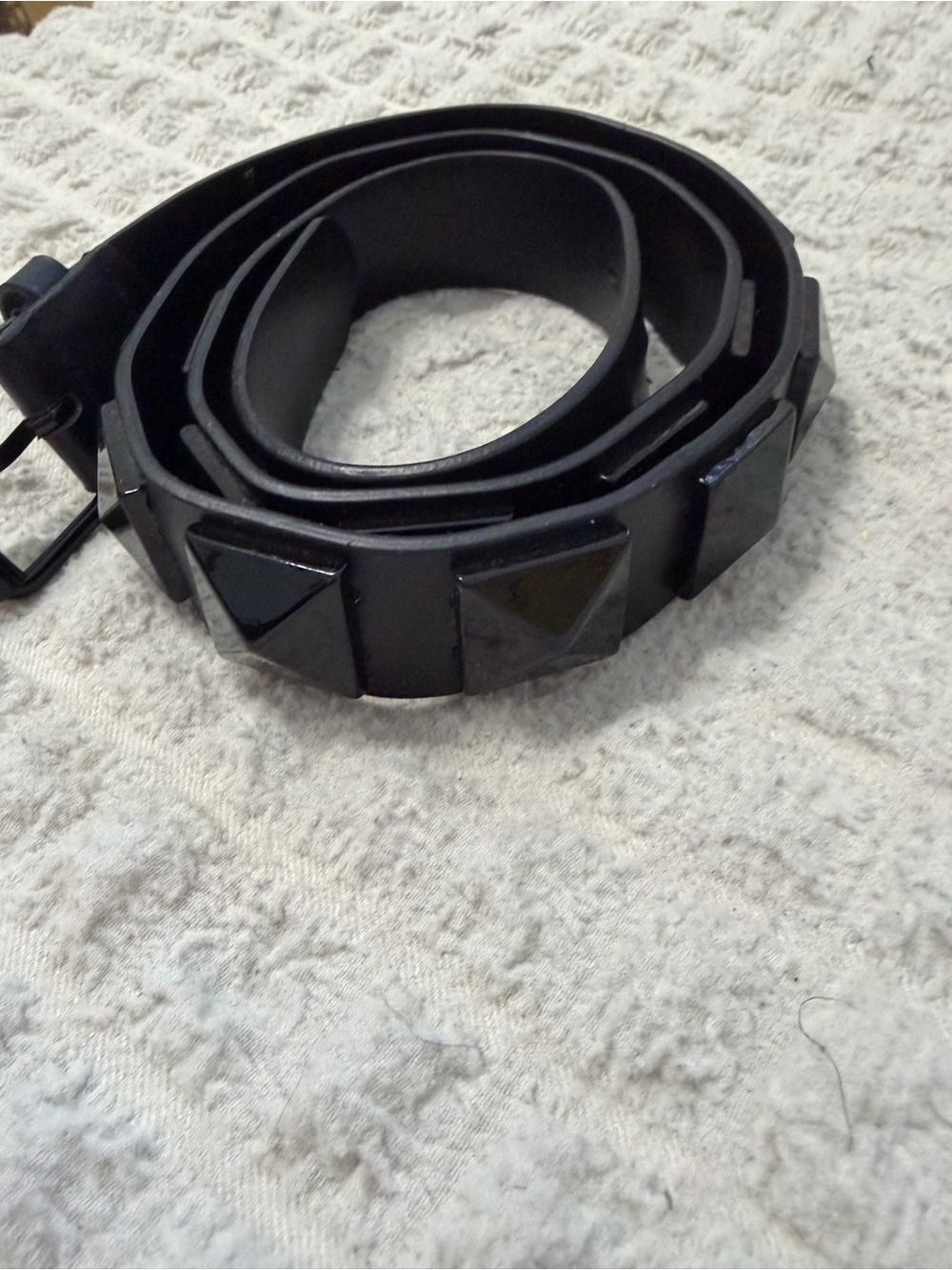Black Studded Women's Fashion Belt